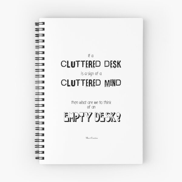 Item preview, Cluttered Desk, Einstein Office Quote designed and sold by SilentVice.