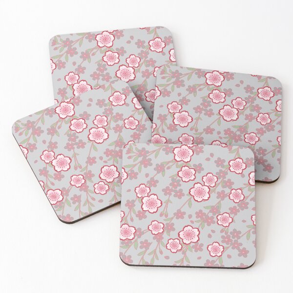 Item preview, Japanese Vintage Floral Kimono Pattern with Pink Sakura designed and sold by Vicky Brago-Mitchell®.