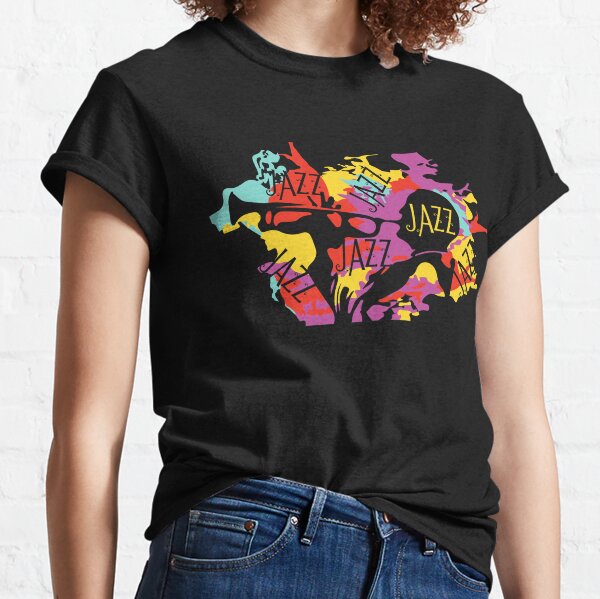 Colorful Jazz Musician Classic T-Shirt