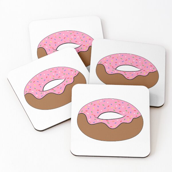 Item preview, Cute Pink Doughnut drawing designed and sold by FrizbeeEyes.