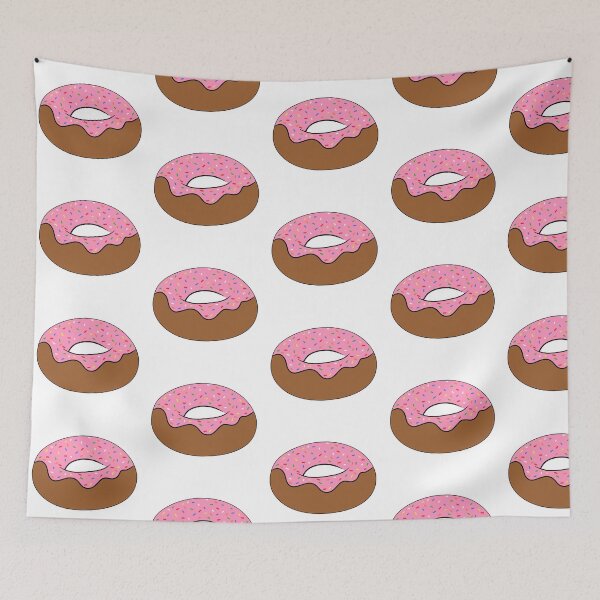 Item preview, Cute Pink Doughnut drawing designed and sold by FrizbeeEyes.