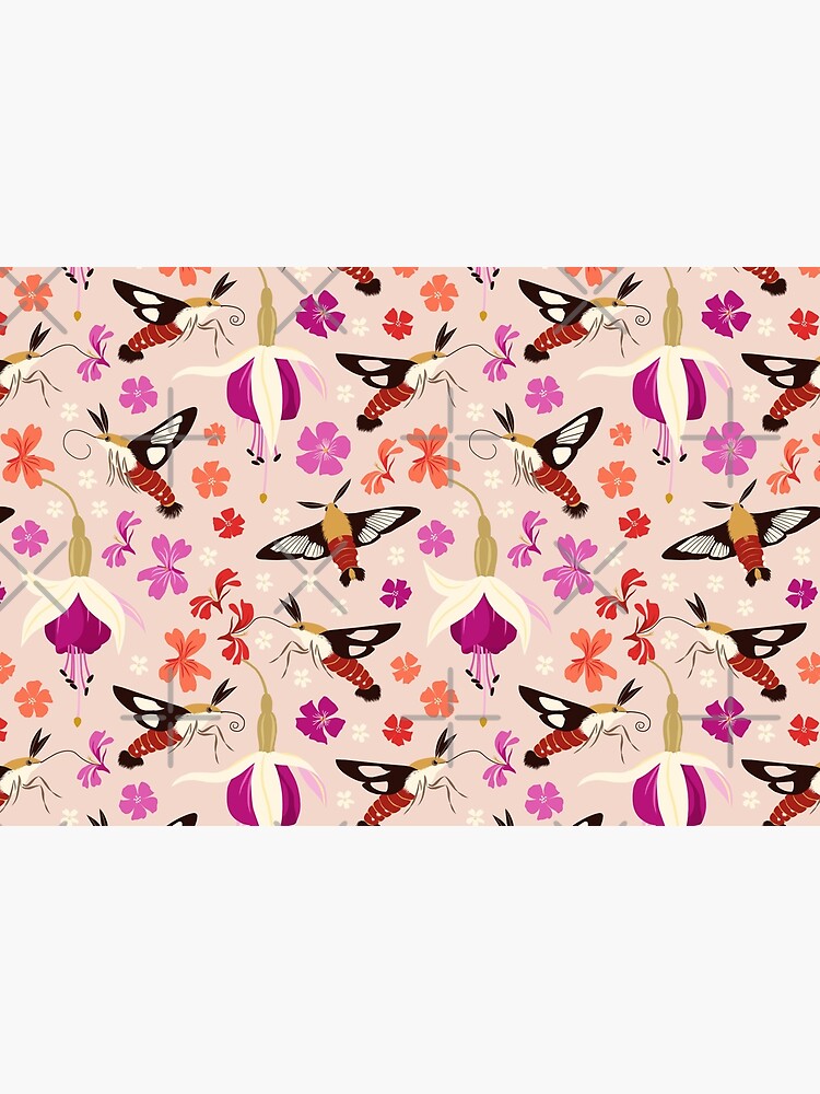 Hummingbird Moths (with stickers) by nadyanadya