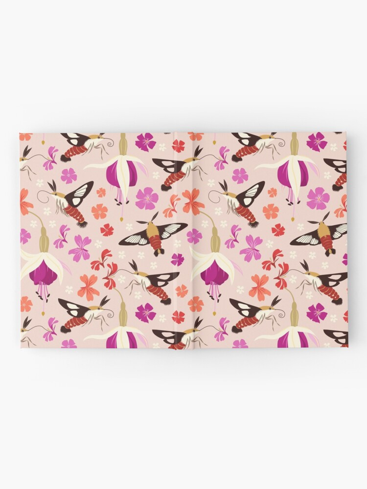 Alternate view of Hummingbird Moths (with stickers) Hardcover Journal