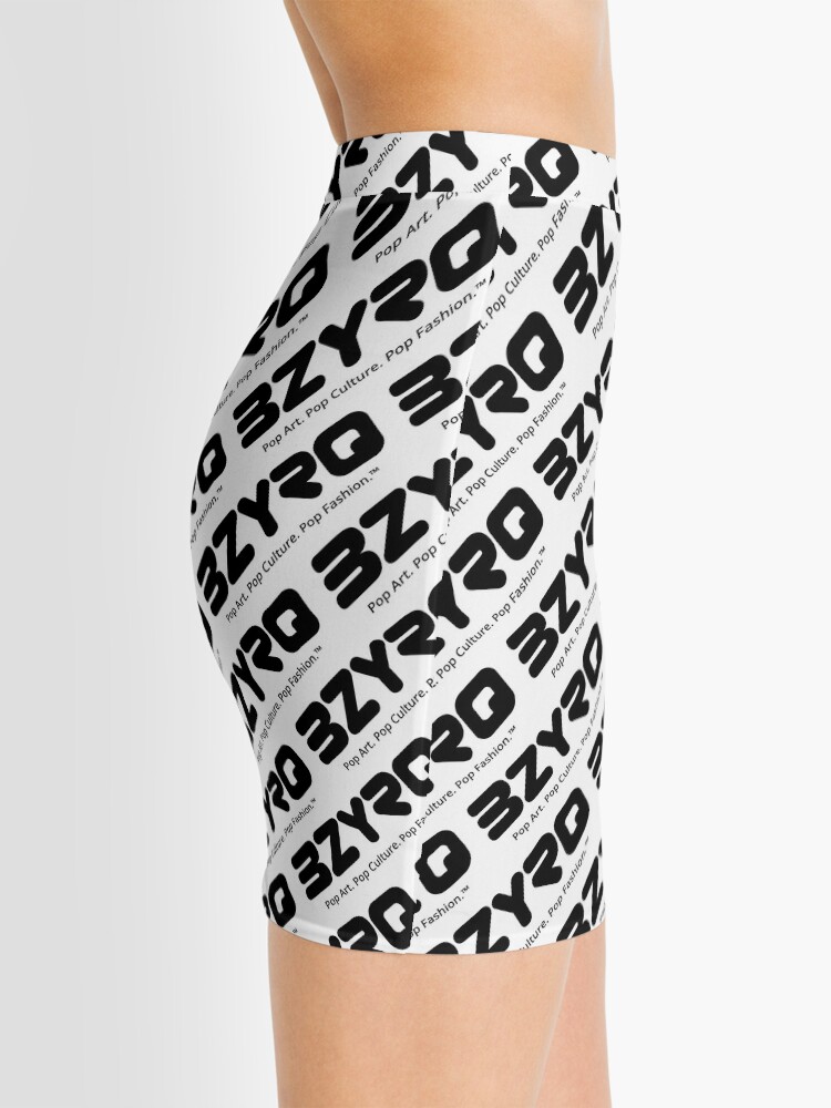 Alternate view of BZYRQ Logo (Black on White) Mini Skirt