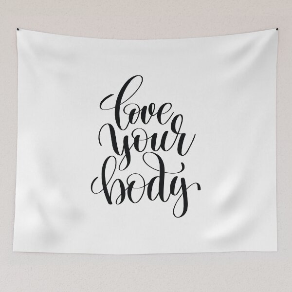 Item preview, Love Your Body Inspirational Quotes designed and sold by ProjectX23.