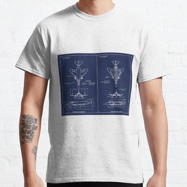 F-4 Phantom II Blueprint Classic T-Shirt