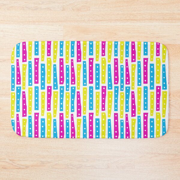 Item preview, Abstract Strips Vertical Pattern 101119 - Colours 02 on White designed and sold by Artberry.