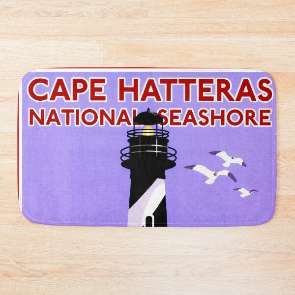 Item preview, LIGHTHOUSES : Vintage Cape Hatteras Seashore Advertising Print designed and sold by posterbobs.