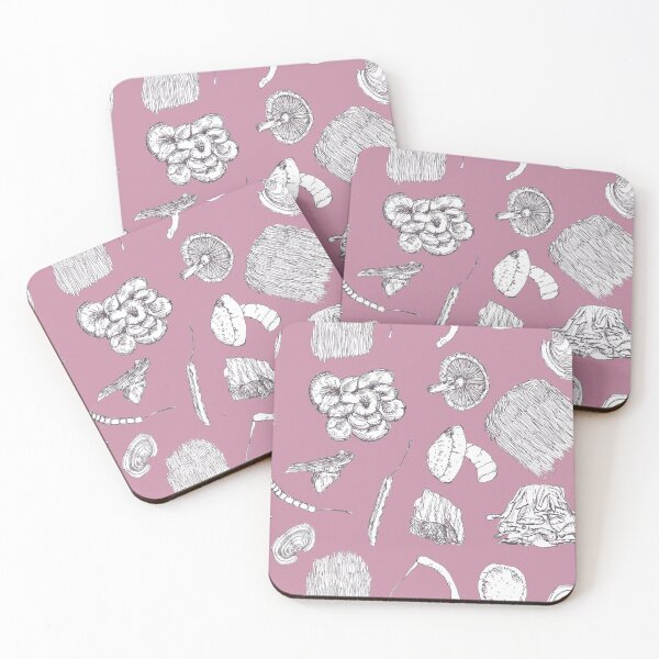 Item preview, Medicinal Mushrooms | Illustration Pink designed and sold by Kellie Slobodzian.