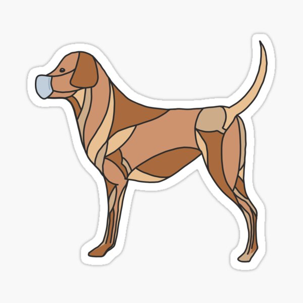 Dog muscle vet anatomy sticker Sticker