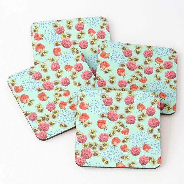 Item preview, Pretty Peonies & Roses in Summer Garden designed and sold by fabqa.