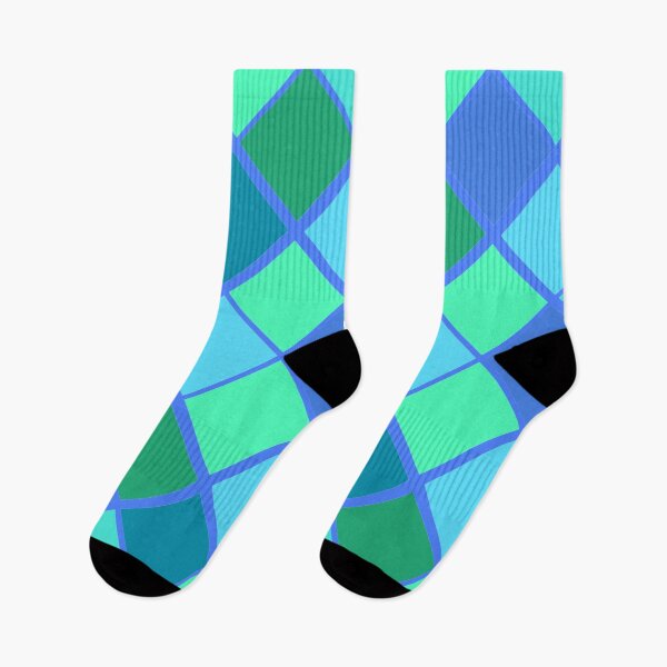 Item preview, Latticed Blue and Green Diamond Pattern  designed and sold by ALifeSavored.