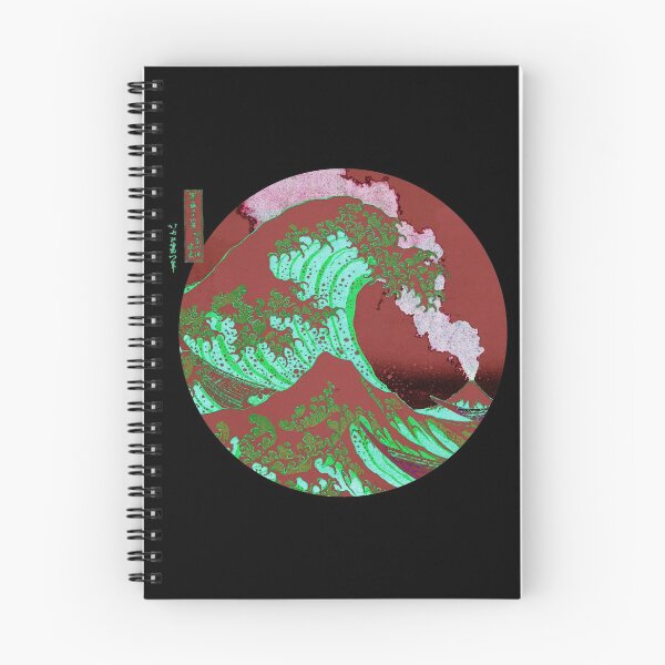 Item preview, The Great Wave Off Kanagawa Mount Fuji Erupting designed and sold by anthonylonder.