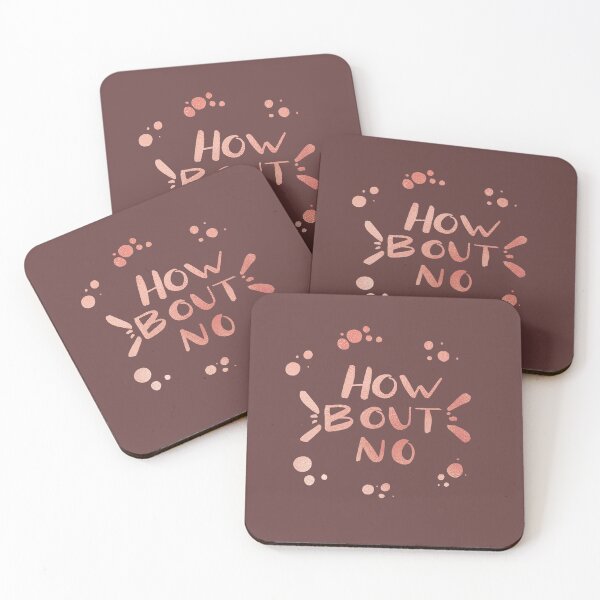 Item preview, How Bout No / Rose Gold Metallic Lettering Quote designed and sold by Alisha Watercolors.