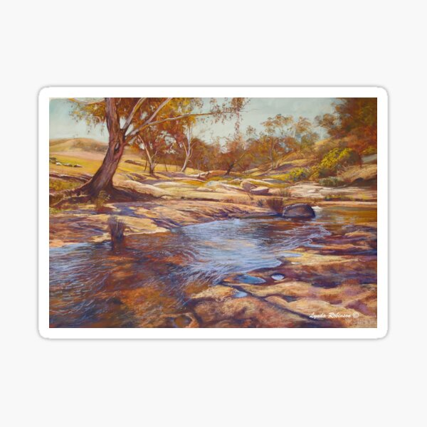 Summer Day - Hughes Creek at Tarcombe Sticker