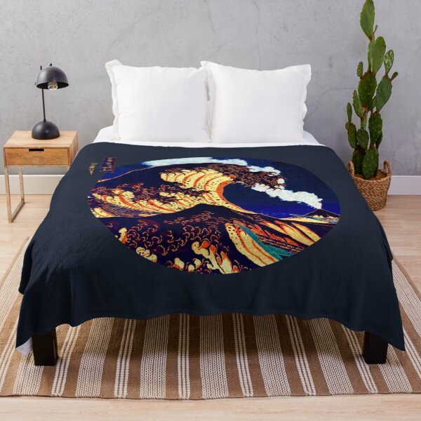Item preview, The Great Wave Off Kanagawa Mount Fuji Erupting designed and sold by anthonylonder.