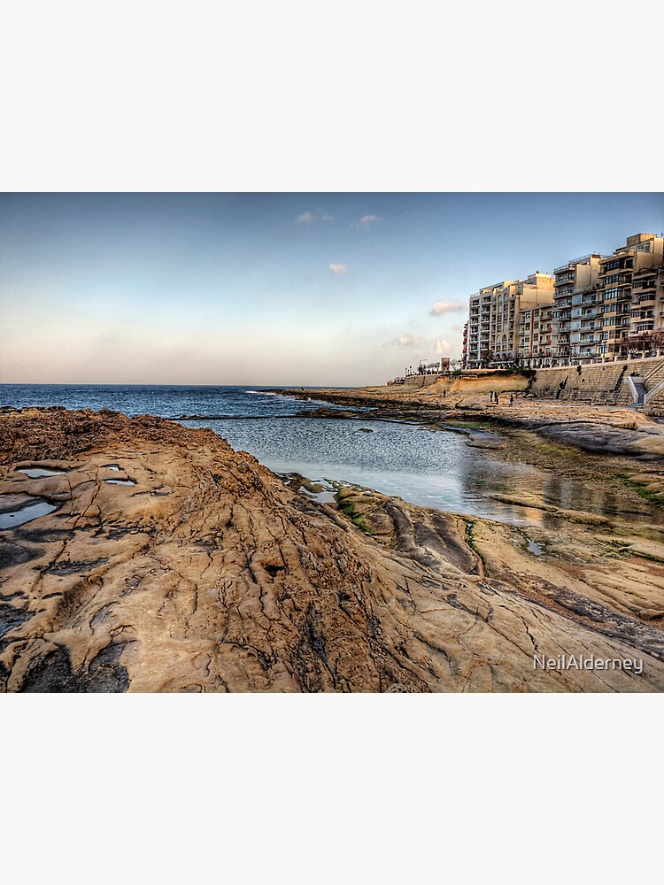 The coast at Sliema - Malta by NeilAlderney