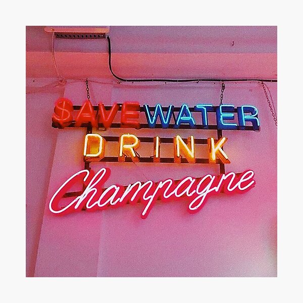 SAVE WATER Photographic Print