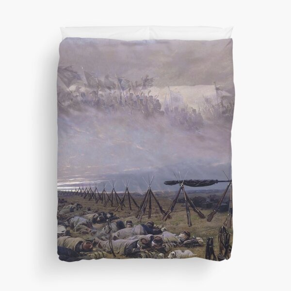 Le Rêve (The Dream) by Édouard Detaille (1888) Duvet Cover
