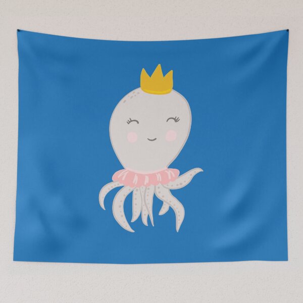 Item preview, Adorable octopus princess with crown and tutu designed and sold by Ilze Lucero.