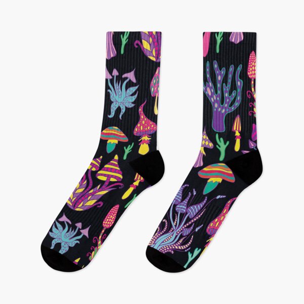 Item preview, Mushroom Pattern Design Retro Psychedelic designed and sold by Draculaura2009.
