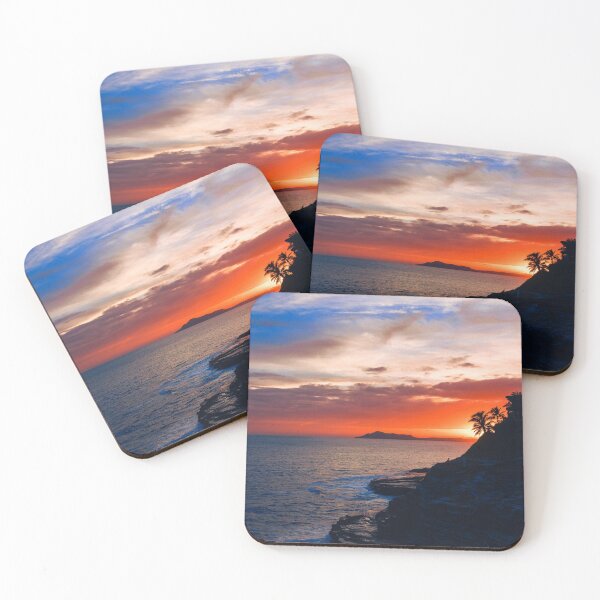 Item preview, Tropical Sunset Rocky Cliff Side  designed and sold by ultimatedigital.
