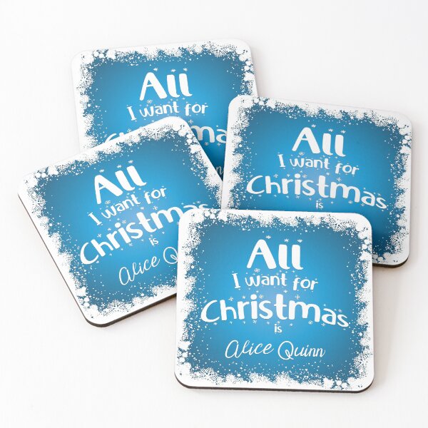 Item preview, All I want for Christmas is Alice Quinn designed and sold by BunnyMomMtl.