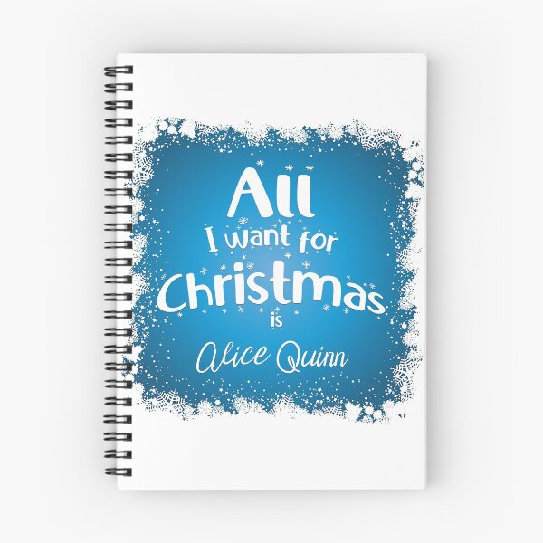 Item preview, All I want for Christmas is Alice Quinn designed and sold by BunnyMomMtl.