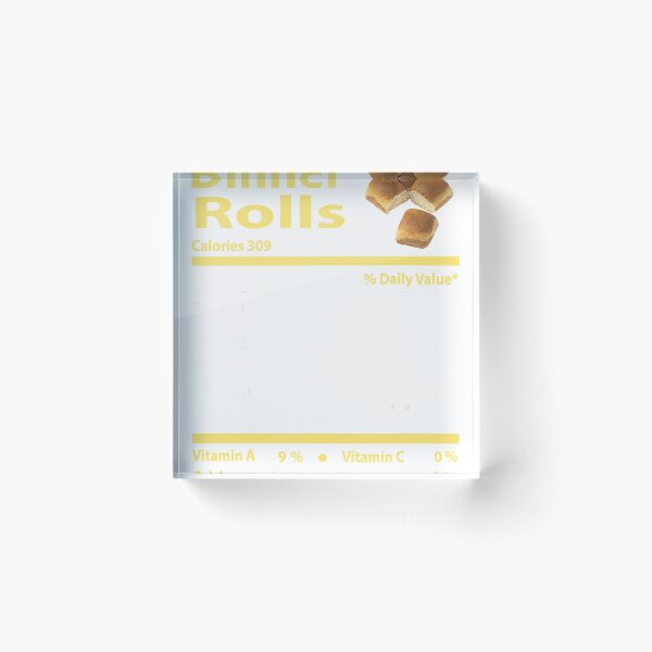 Item preview, Dinner Rolls Nutrition Fact Gift Thanksgiving Christmas designed and sold by robert-white.