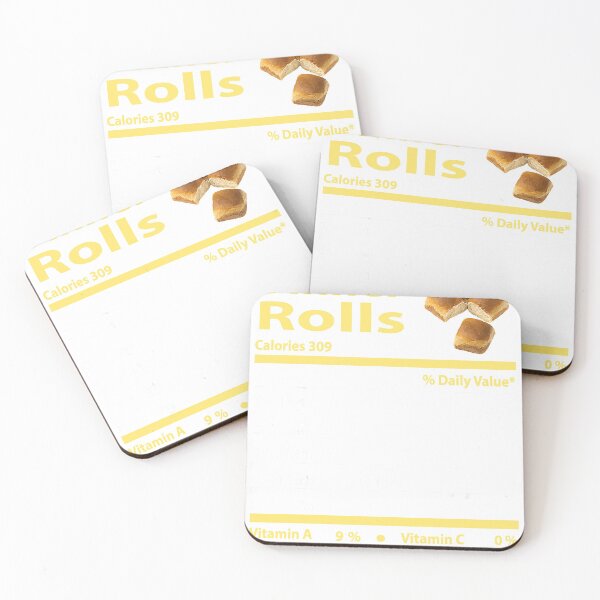 Item preview, Dinner Rolls Nutrition Fact Gift Thanksgiving Christmas designed and sold by robert-white.