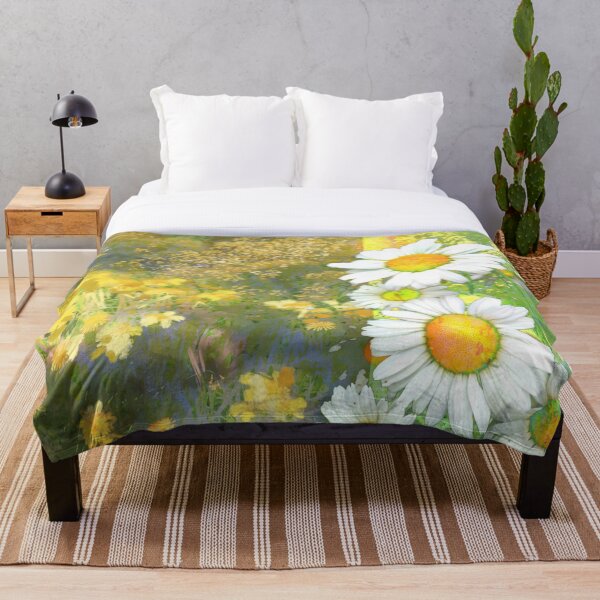 Item preview, Daisies and sunny field collage designed and sold by Ksenia Annis.