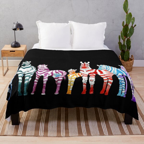 Item preview, Rainbow Dazzle of Zebras designed and sold by Blank Expectations.