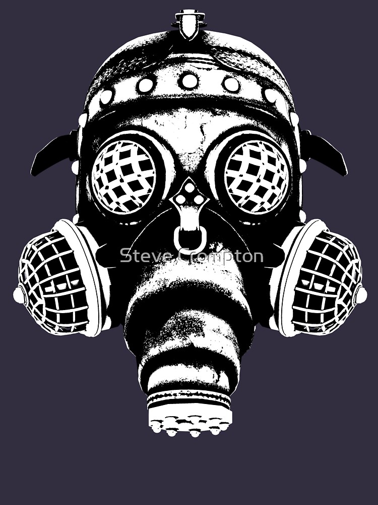 Steampunk/Cyberpunk Gas Mask #1A Steampunk T-Shirts by SC001