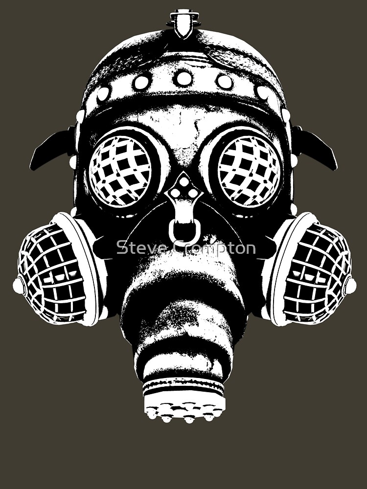 Steampunk/Cyberpunk Gas Mask #1A Steampunk T-Shirts by SC001