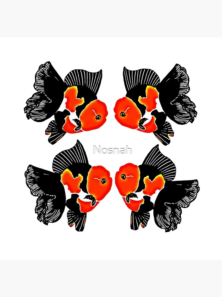 Tri Color Oranda Goldfish Logo In Four Tote Bag By Nosnah Redbubble