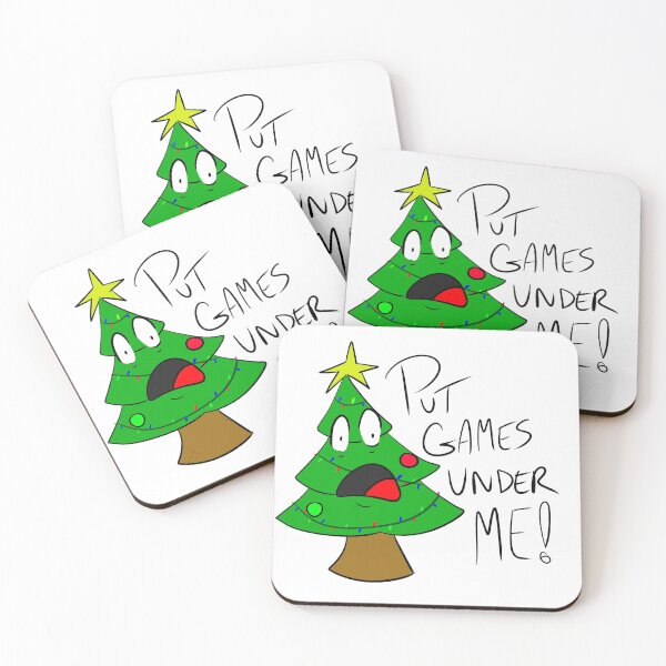 Item preview, Funny Christmas Tree - "Put Games Under Me!" designed and sold by ynin.