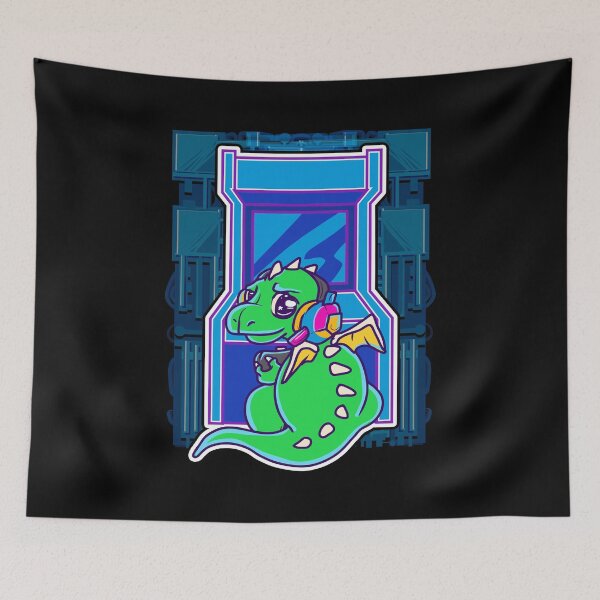 Item preview, Baby Dragon Gamer Cute & Funny Arcade Gaming designed and sold by perfectpresents.