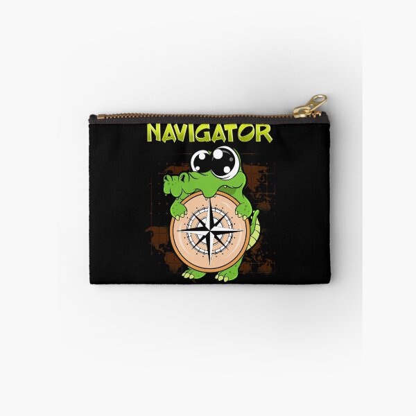 Item preview, Cute & Funny Navigator Pun Alligator Compass designed and sold by perfectpresents.