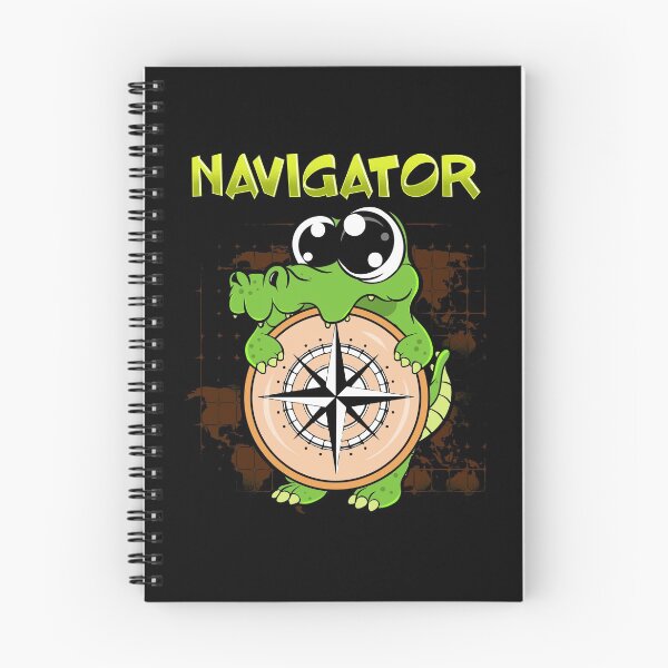 Item preview, Cute & Funny Navigator Pun Alligator Compass designed and sold by perfectpresents.