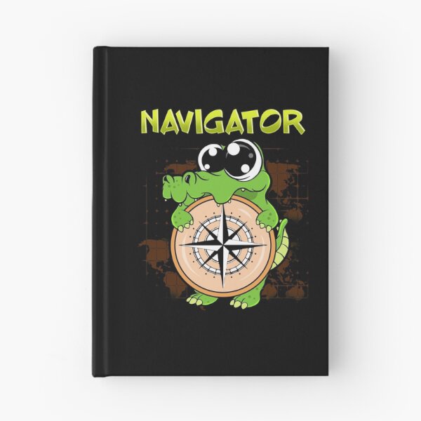 Item preview, Cute & Funny Navigator Pun Alligator Compass designed and sold by perfectpresents.
