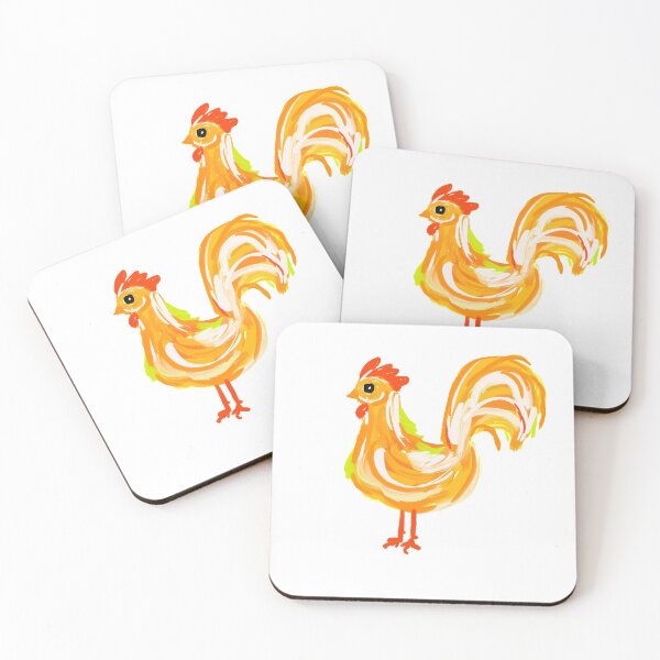Item preview, Bright painted rooster designed and sold by Ilze Lucero.