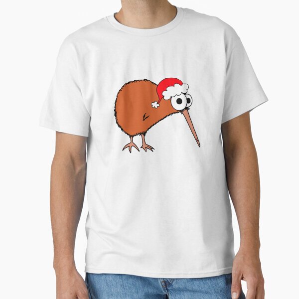 Christmas Kiwi - on white Classic T-Shirt