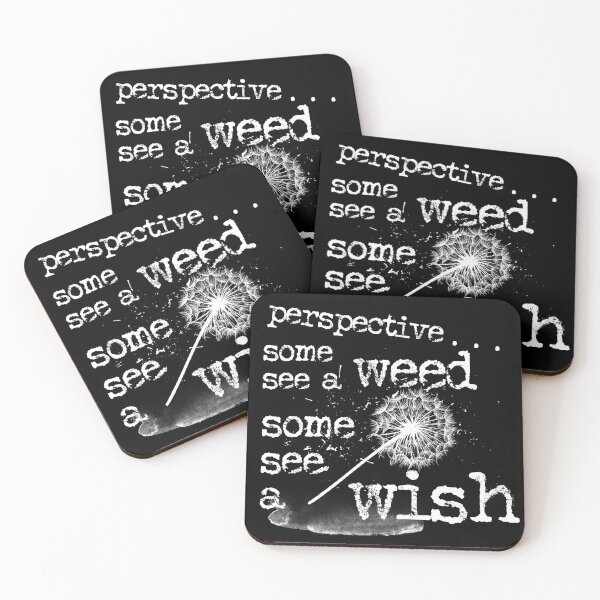Aperçu de l'œuvre Perspective some see a weed some see a wish typography text art quote by Word Fandom - wordfandom créée et vendue par Kerry Pritchard.