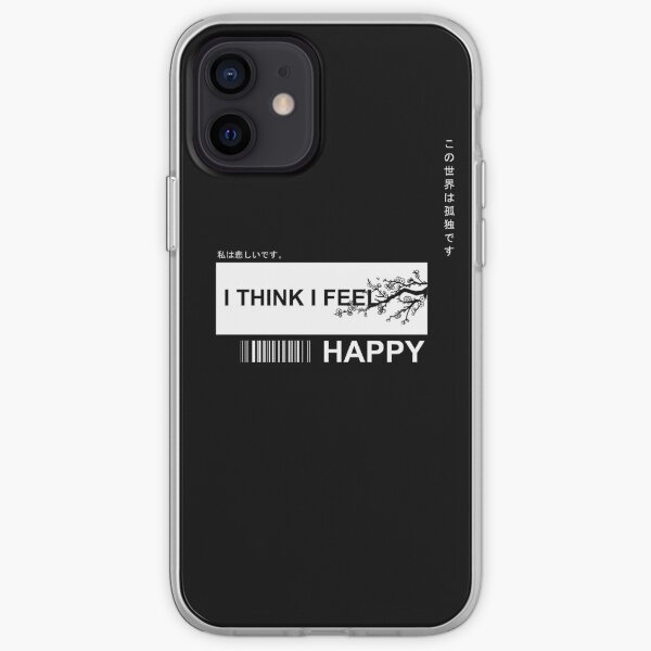 creo que me siento feliz Funda blanda para iPhone