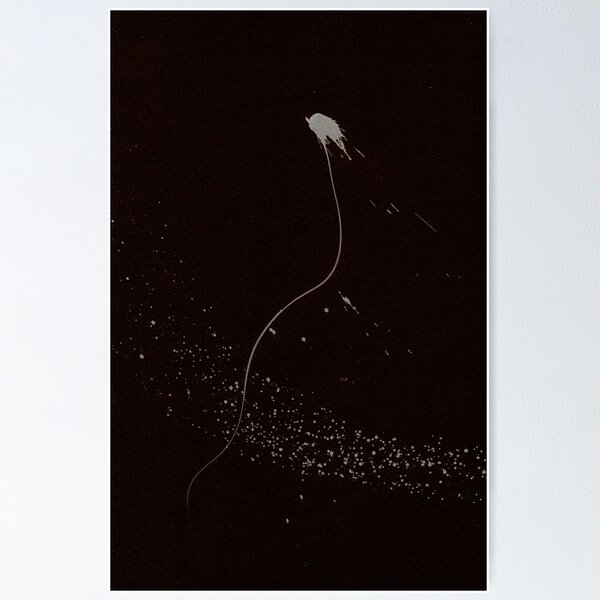0222 - Brush and Ink - Abstract Tails 001 Poster