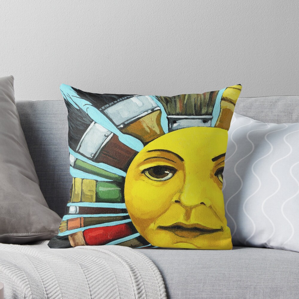 Item preview, Throw Pillow designed and sold by LindaAppleArt.
