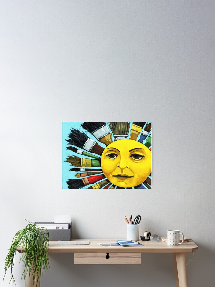 Thumbnail 1 of 3, Poster, Sun - CBS Sunday Morning Show designed and sold by LindaAppleArt.