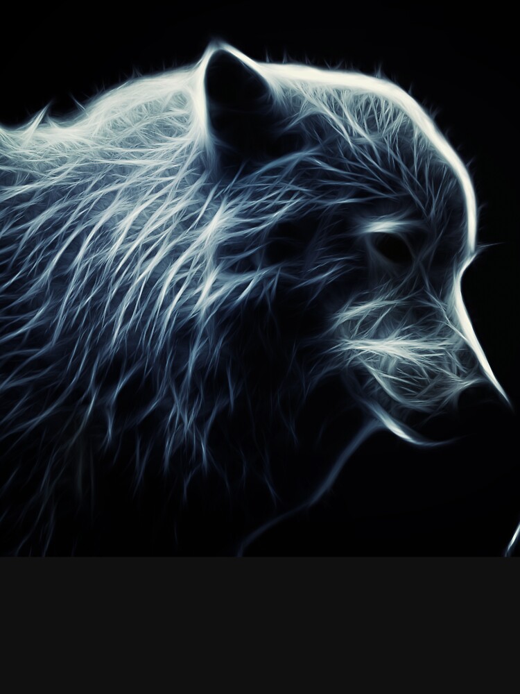 Wolf made of light by liesjes