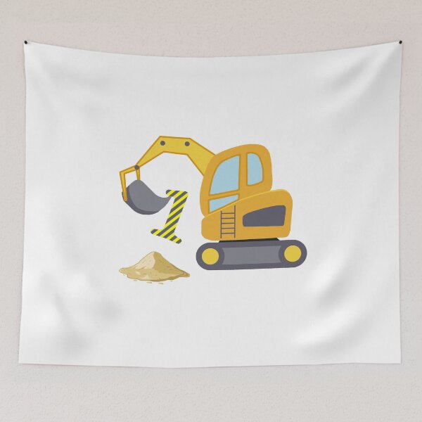 Item preview, 1st Birthday Yellow Shovel designed and sold by JanooFactory.