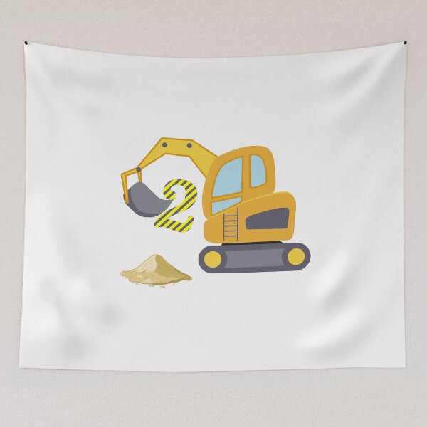 Item preview, 2nd Birthday Yellow Shovel designed and sold by JanooFactory.